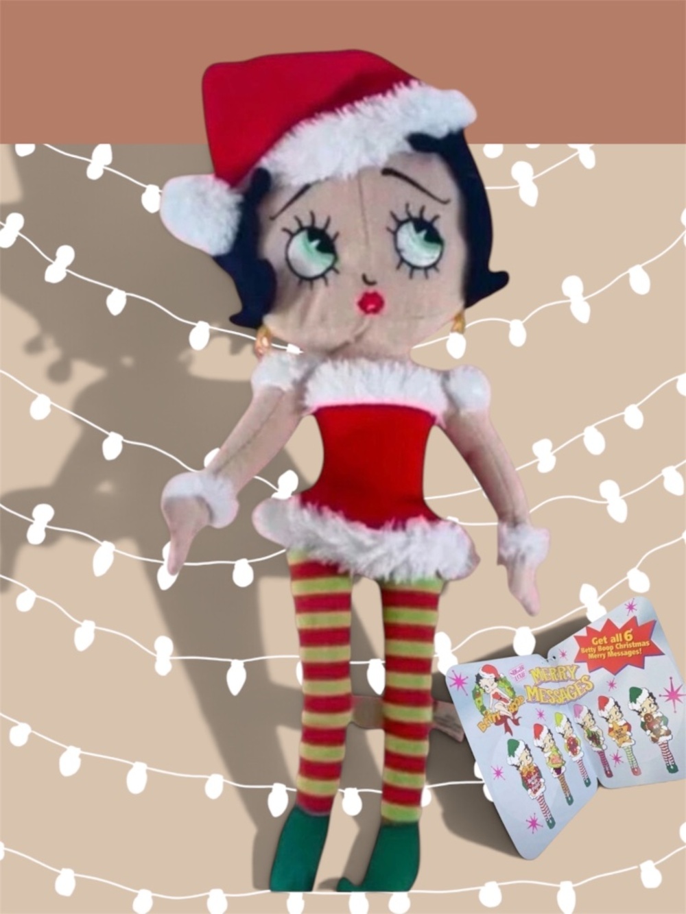 Betty Boop Christmas Plush Rag Doll